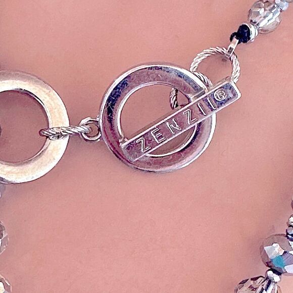 Zenzii huge sparkling dragonfly pendant long large crystal necklace 32”L - Picture 3 of 11